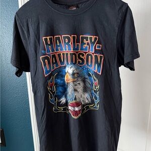 Harley Davidson, Las Vegas Black Graphic T-Shirt for Men